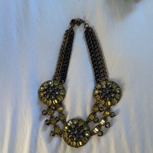 Stella & Dot Gold and Black Statement Necklace